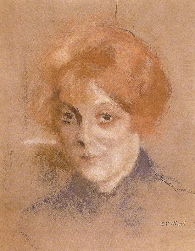The young woman has red hair, Edouard Vuillard